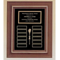 Perpetual Series 12 Plate Plaque w/ Black Velour Background (13"x16")